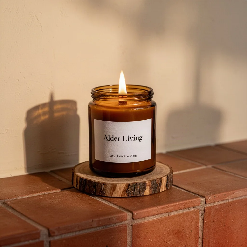 Alder Living Amber Hearth Candle