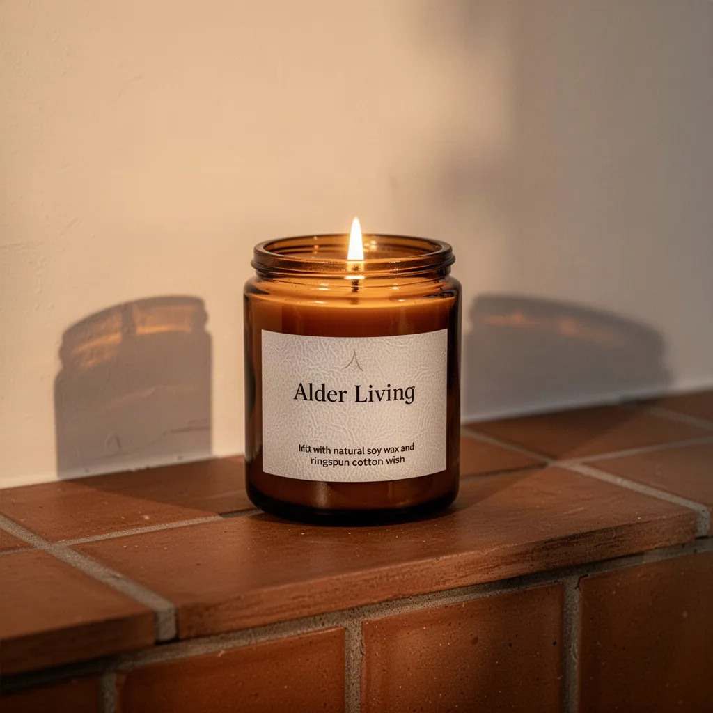 Alder Living Hand-Poured Amber Soy Candle